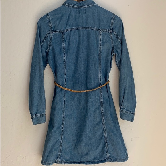 Children’s Place Girls Denim Button Dress - Picture 5 of 8